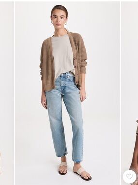 Jenni Kayne cropped cotton Cocoon sweater